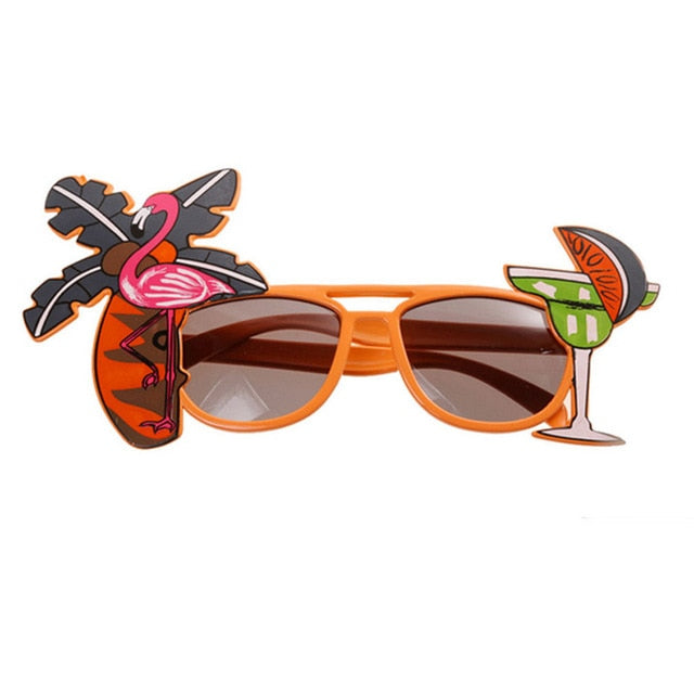 Women Cartoon Beach Party Beer Festival Creative Sunglasses Party Decorations Flamingo 1PC Funny Wedding Hawaiian Style Novelty