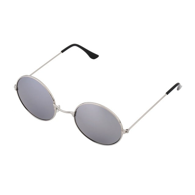 Women's Men's Anti Colorful Mirror lens Round Glasses Sunglasses Vintage New Fashion British style Beach style glasses 2019hot